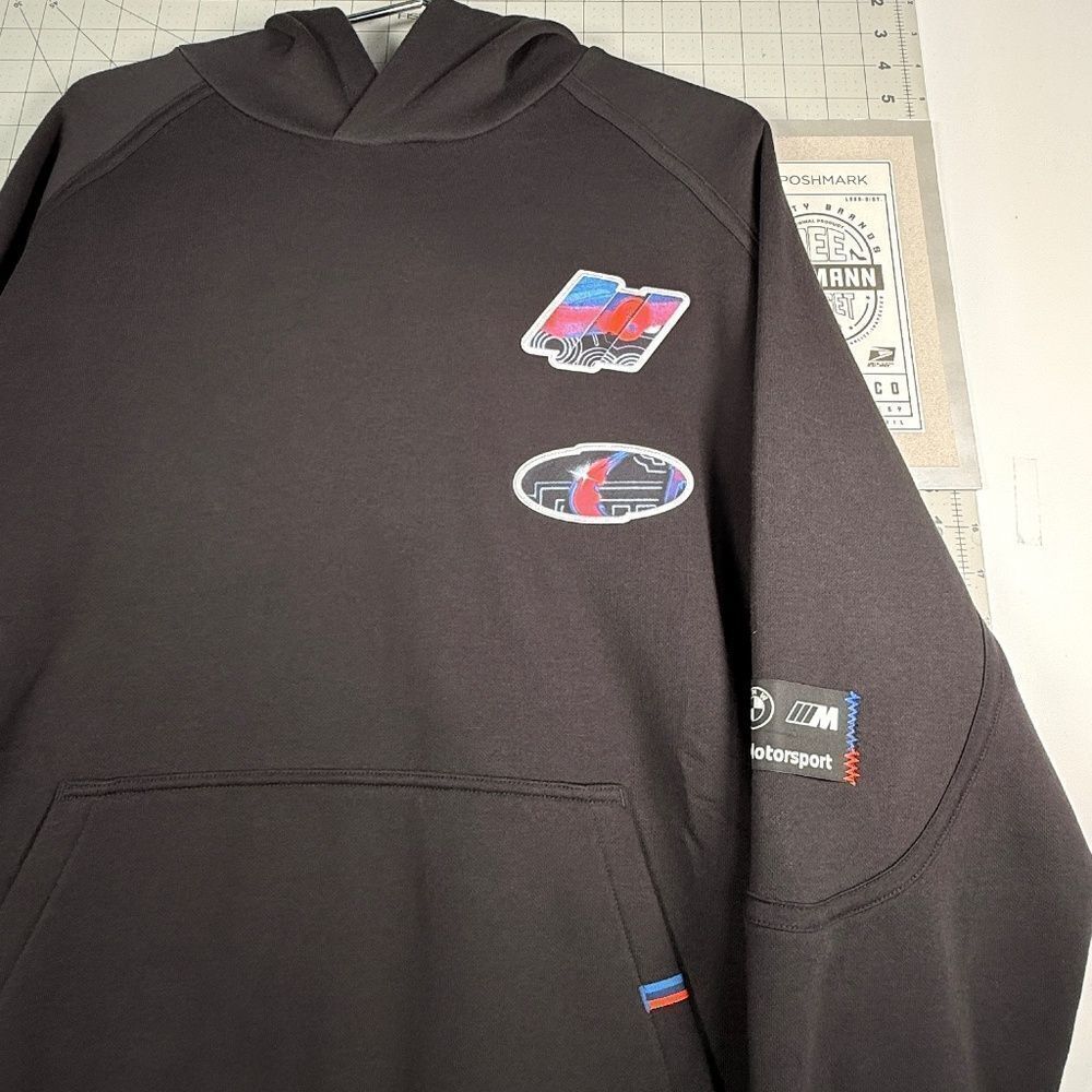 BMW® M Motorsport / PUMA®  |  “STATEMENT”™  |  BLACK HOODIE  |  MENS-M  |  NEW